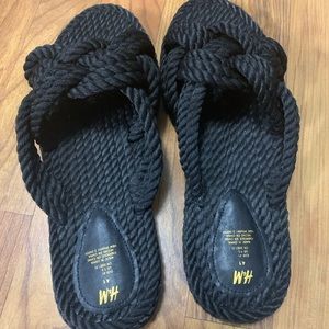 Black Rope Sandals